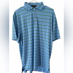 RLX Golf Ralph Lauren Lightweight Airflow Polo Mens M Blue Stripe New $98 NWT